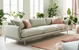 Living Room with Trendy Spring Upholstery